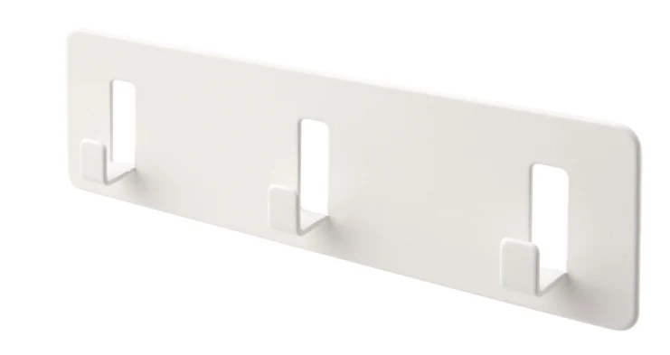 GALTBOX Rack with 3 hooks, self-adhesive/white