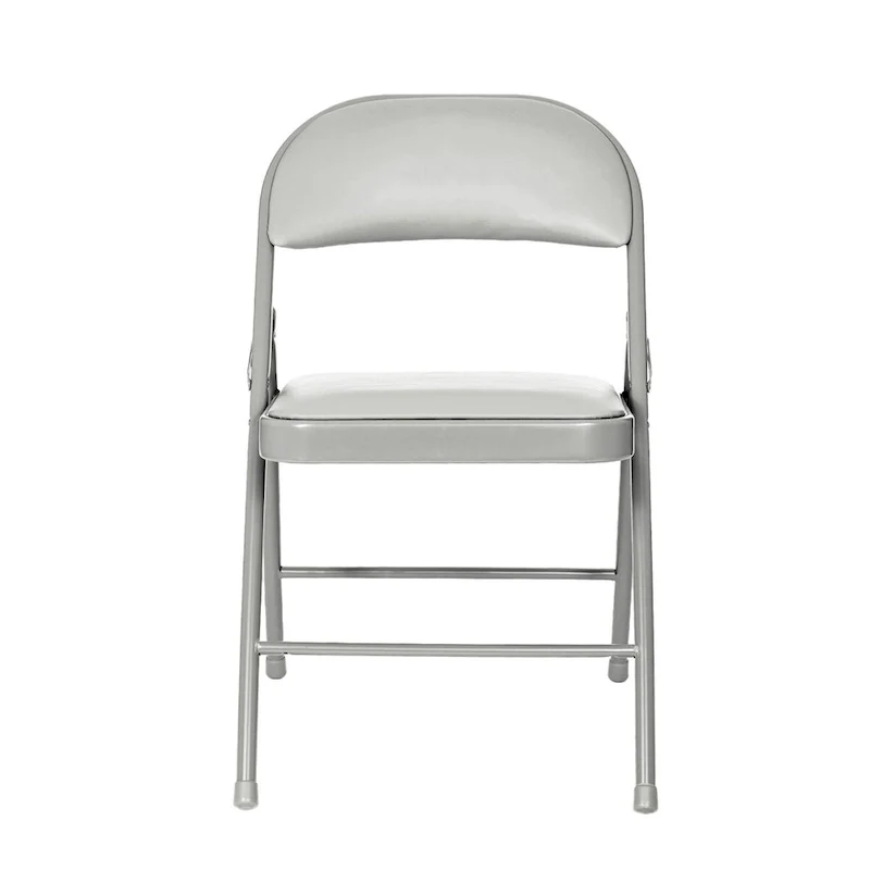 Hampden Furnishings Bernadine Basics Collection Vinyl Folding Chair, Pack of 4