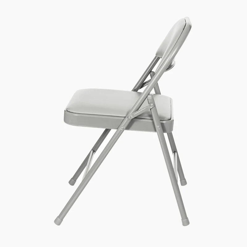 Hampden Furnishings Bernadine Basics Collection Vinyl Folding Chair, Pack of 4