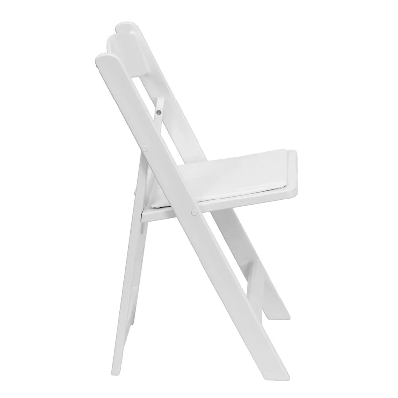Set of 2 Folding Chairs with Padded Seats - 18D x 17.25W x 30.75H
