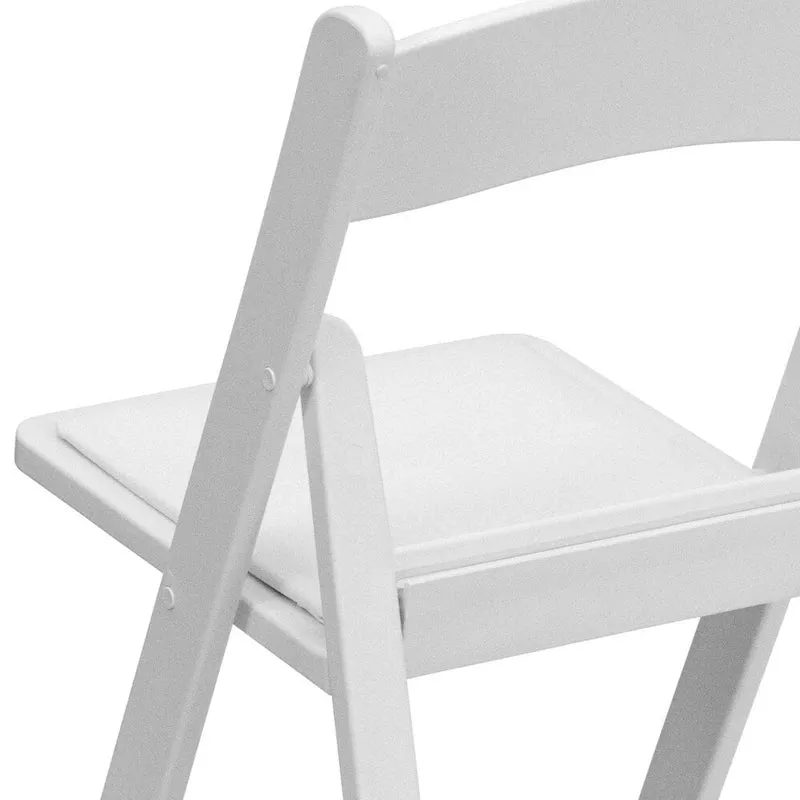 Set of 2 Folding Chairs with Padded Seats - 18D x 17.25W x 30.75H