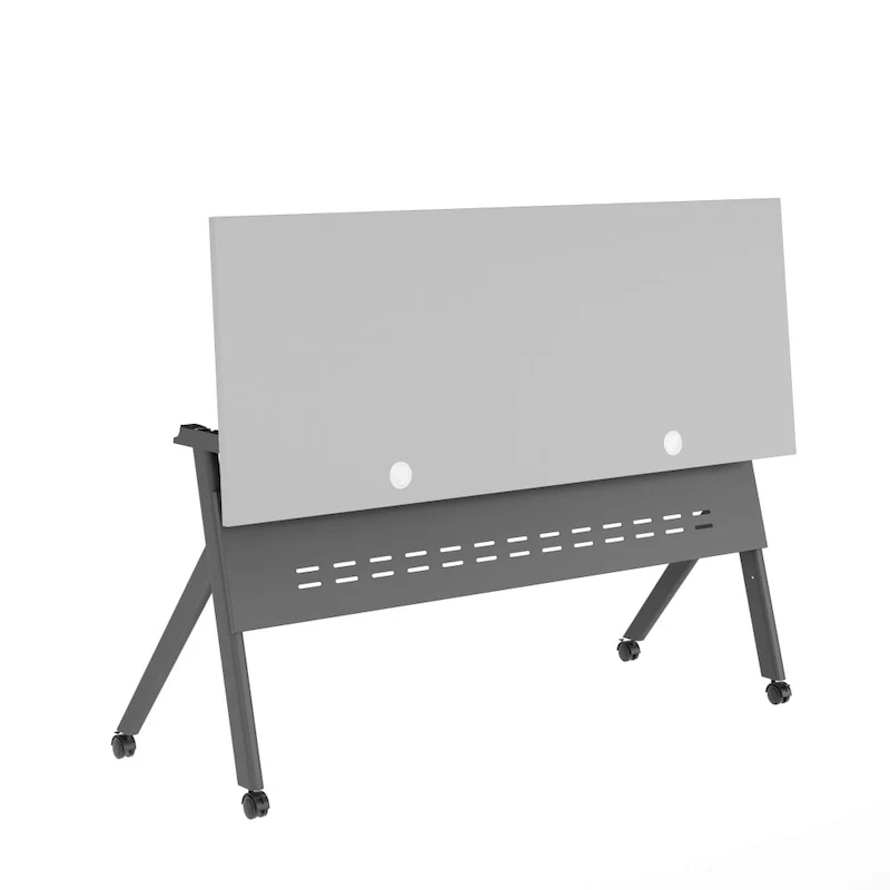 Commercial Nesting Flip Training Table with Steel Frame and Y-Legs - 23.5W x 60D x 30H
