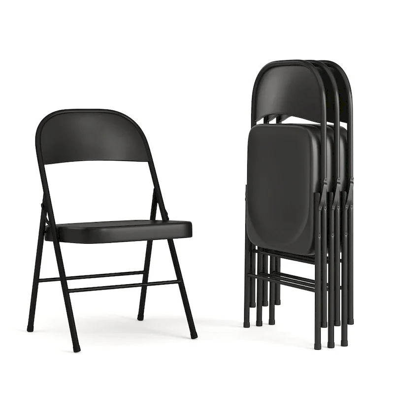 4 Pack Double Braced Metal Folding Chair
