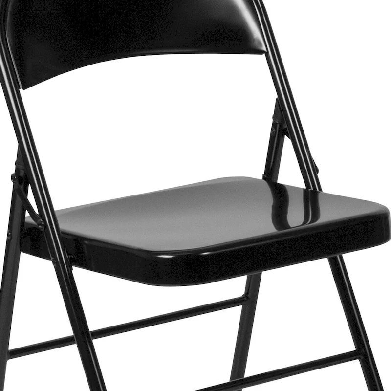 4 Pack Double Braced Metal Folding Chair