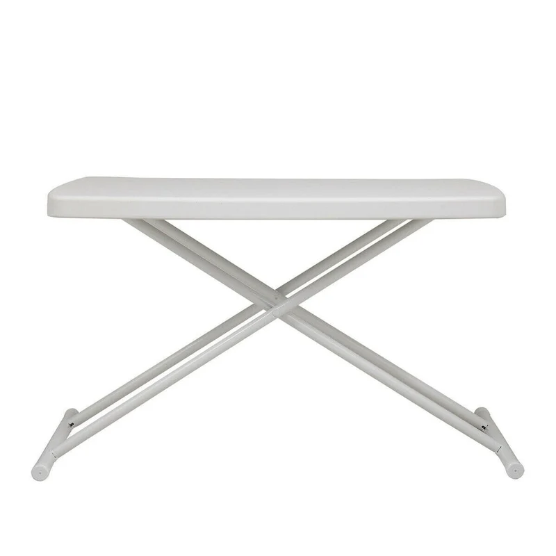 30x20inch Folding Table Lifting Picnic Camping Dining Rectangle White