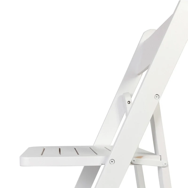 Commercial Grade Solid Wood Portable Folding Dining Chair - 17.5W x 18D x 31.25H