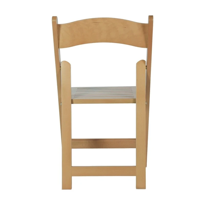 Commercial Grade Solid Wood Portable Folding Dining Chair - 17.5W x 18D x 31.25H