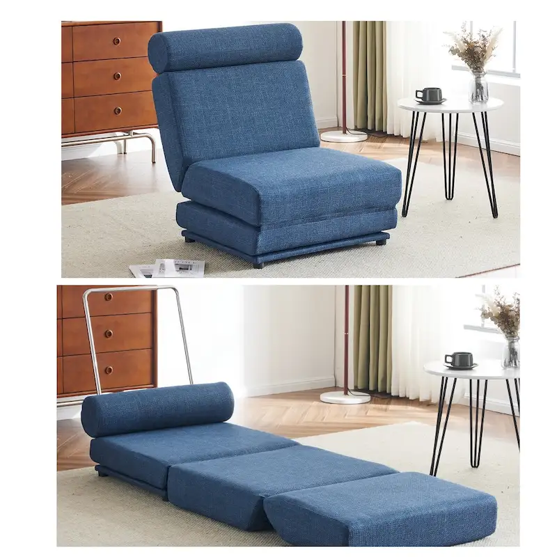 Single Sofa Chair Foldable Single Sofa Bed with Pillow,Portable Foldable Sofa Bed,Leisure Sofa Chair,Easy to Store