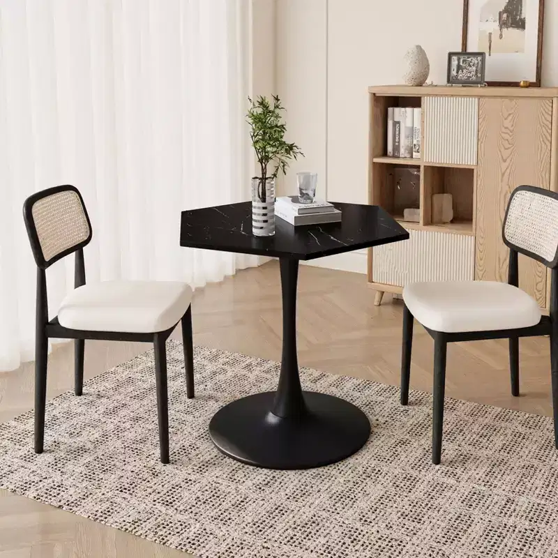 Table basse octogonale peu encombrante moderne pour petits salons, table d'appoint de coin