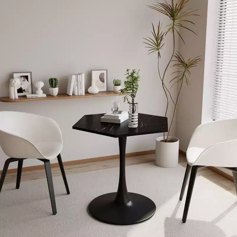 Table basse octogonale peu encombrante moderne pour petits salons, table d'appoint de coin