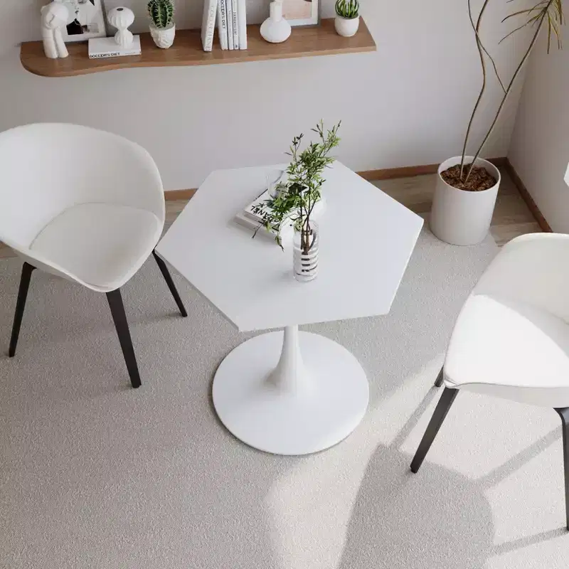 Table basse octogonale peu encombrante moderne pour petits salons, table d'appoint de coin