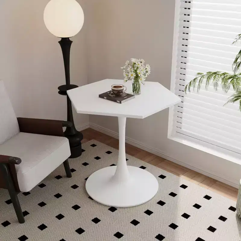 Table basse octogonale peu encombrante moderne pour petits salons, table d'appoint de coin
