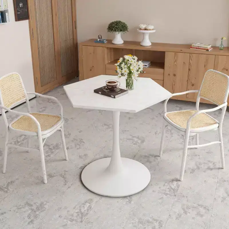 Table basse octogonale peu encombrante moderne pour petits salons, table d'appoint de coin