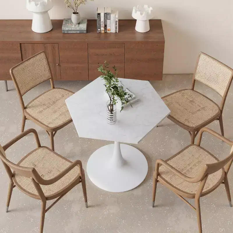 Table basse octogonale peu encombrante moderne pour petits salons, table d'appoint de coin