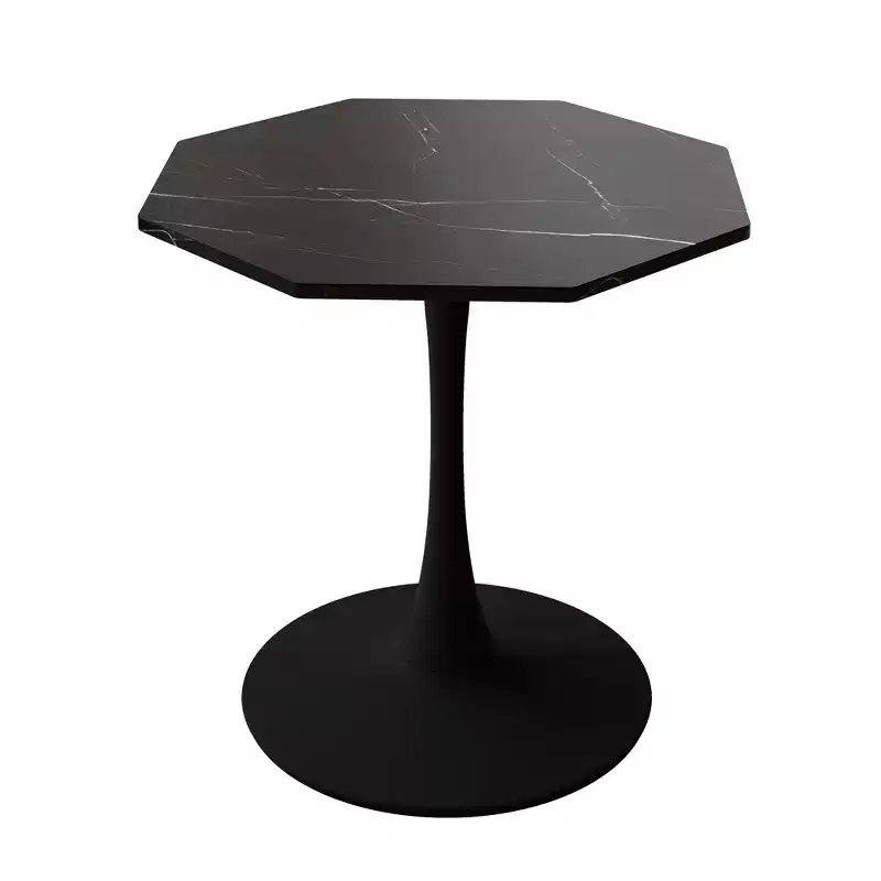 Table basse octogonale peu encombrante moderne pour petits salons, table d'appoint de coin