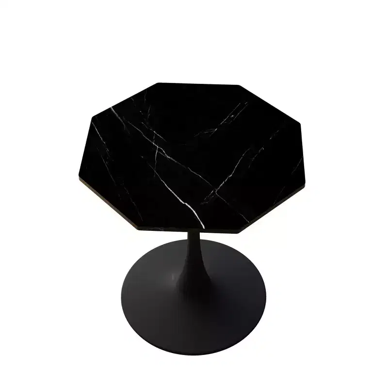 Table basse octogonale peu encombrante moderne pour petits salons, table d'appoint de coin
