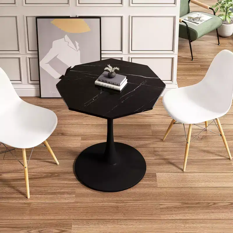Table basse octogonale peu encombrante moderne pour petits salons, table d'appoint de coin