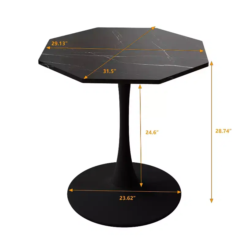 Table basse octogonale peu encombrante moderne pour petits salons, table d'appoint de coin