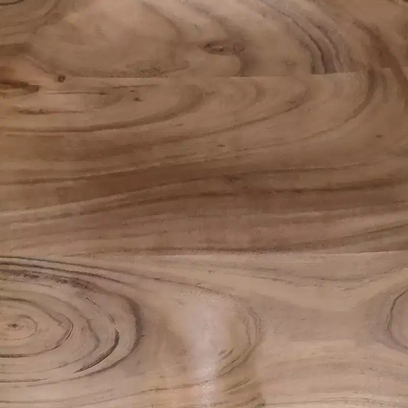 Tabouret de comptoir en bois d'acacia fait main sans dossier
