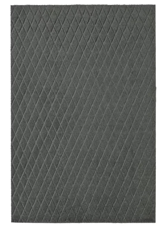 ÖSTERILD Door mat, indoor, dark grey, 60x90 cm