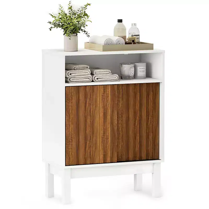 Meuble de rangement pour salle de bain au-dessus des toilettes – Étagère de rangement peu encombrante