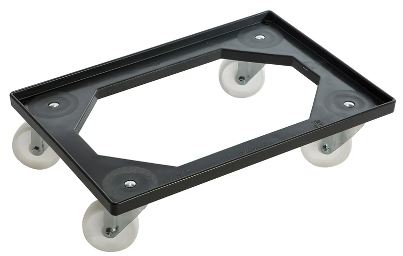 CHARIOT PORTE-BACS 600X400 AVEC FREINS CHARGE MAXI 250KG