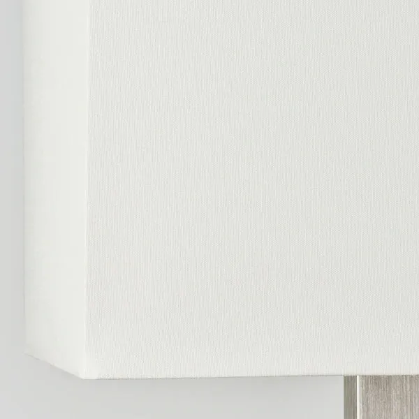 TOMELILLA Table lamp, nickel-plated/white, 36 cm