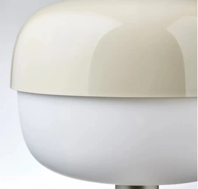 BLASVERK Table lamp, beige, 36 cm