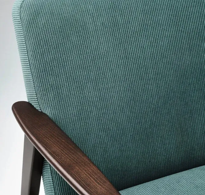 EKENÄSET Armchair, Kelinge grey-turquoise