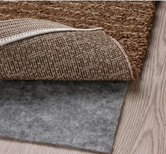 LANGSTED Rug, low pile, light brown, 133x195 cm