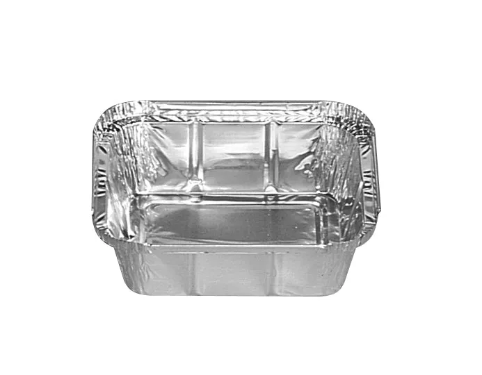 BARQUETTE ALUMINIUM 485ML 148X123X48MM BORD RABATTABLE SACHET X100