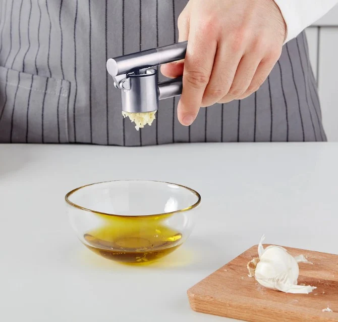 KONCIS Garlic press, stainless steel