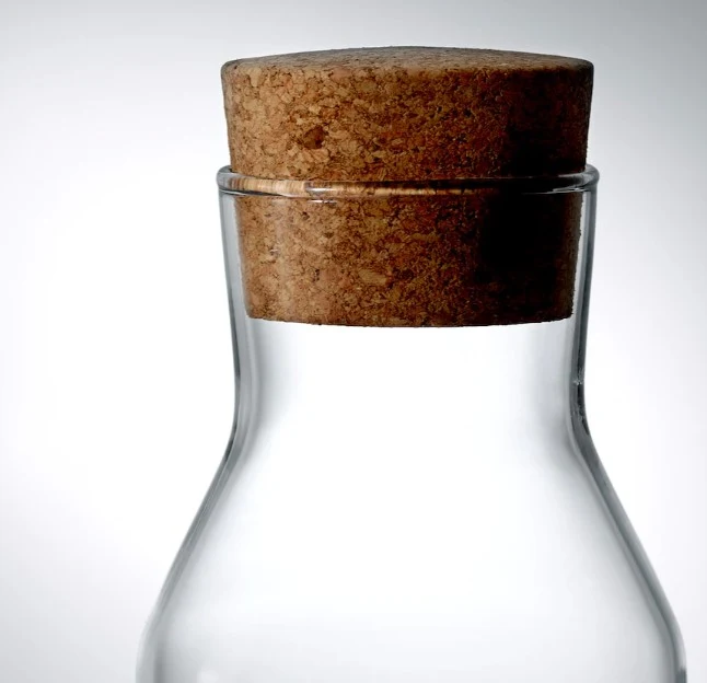 IKEA 365+ Carafe with stopper, clear glass/cork, 1 l