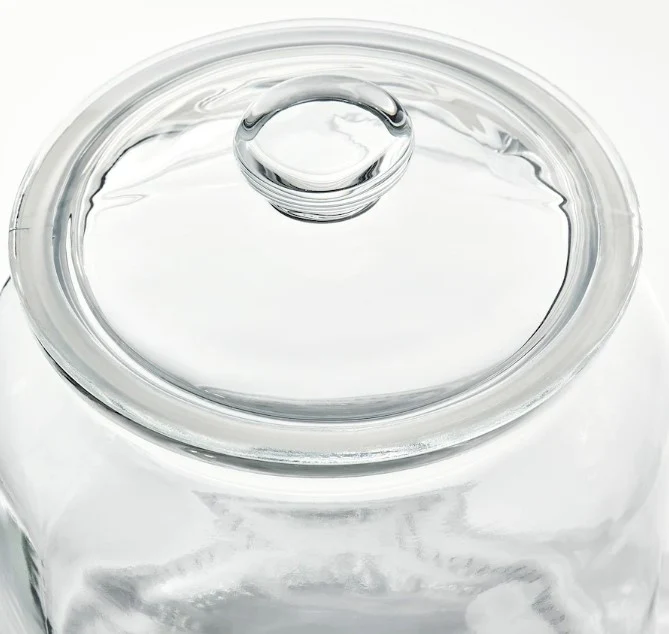 VARDAGEN Jar with lid, clear glass, 1.9 l