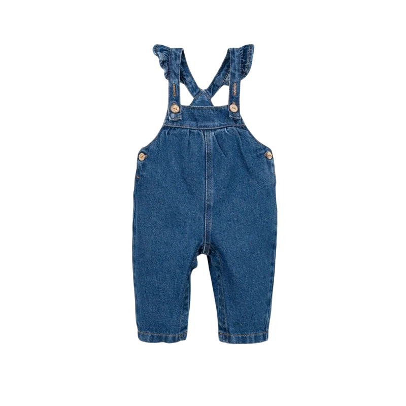 Baby Jeans Latzhose Blue Ruffles
