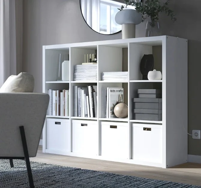 KALLAX Shelving unit, white, 112x147 cm