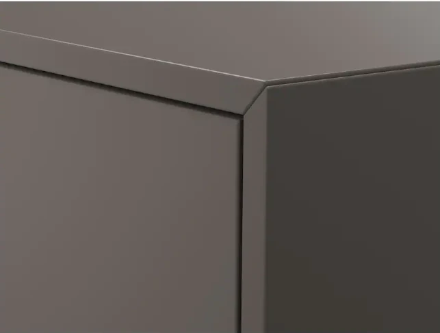 EKET Cabinet w door and 1 shelf, dark grey, 35x35x70 cm