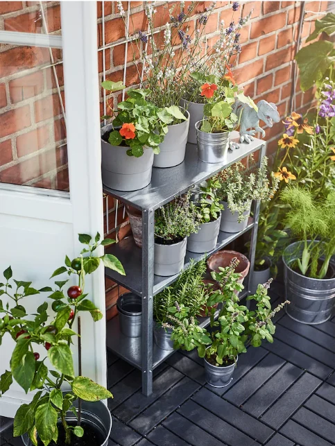HYLLIS Shelving unit, in/outdoor, 60x27x74 cm