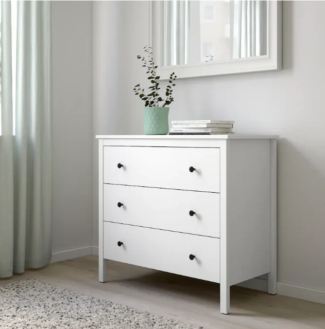 KOPPANG Chest of 3 drawers, white