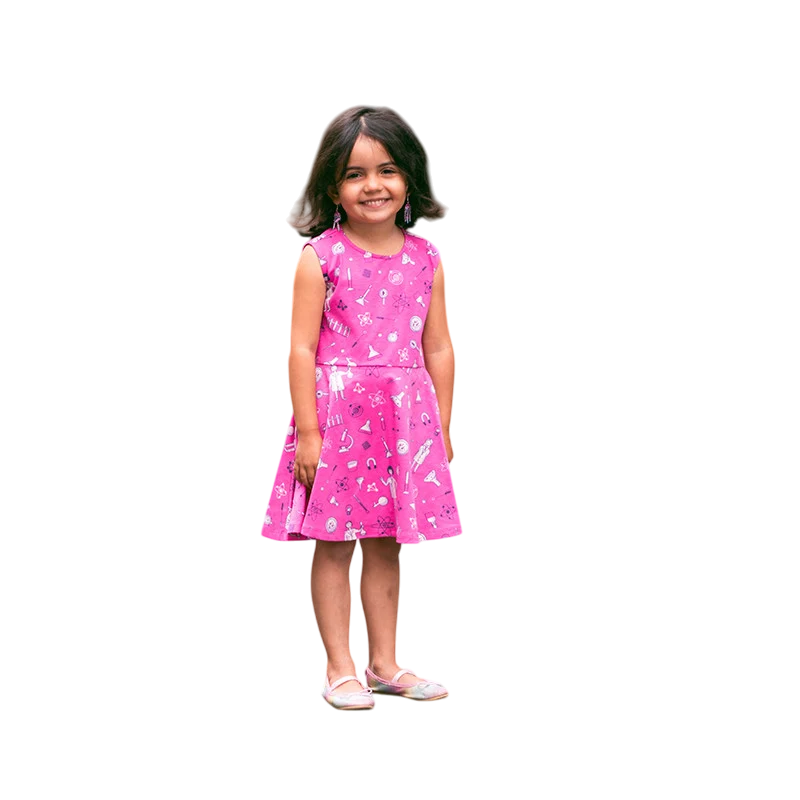 Wissenschaftlerinnen Kleid Pink