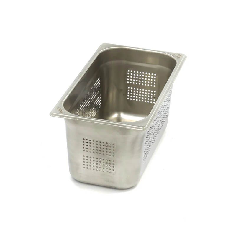 Bac gastronorm - 1/3 GN - profondeur 15 cm - acier inoxydable - perforé