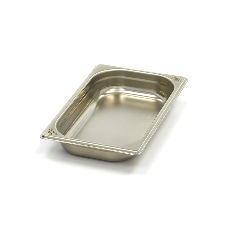 Bac gastronorm - 1/4 GN - profondeur 4 cm - acier inoxydable