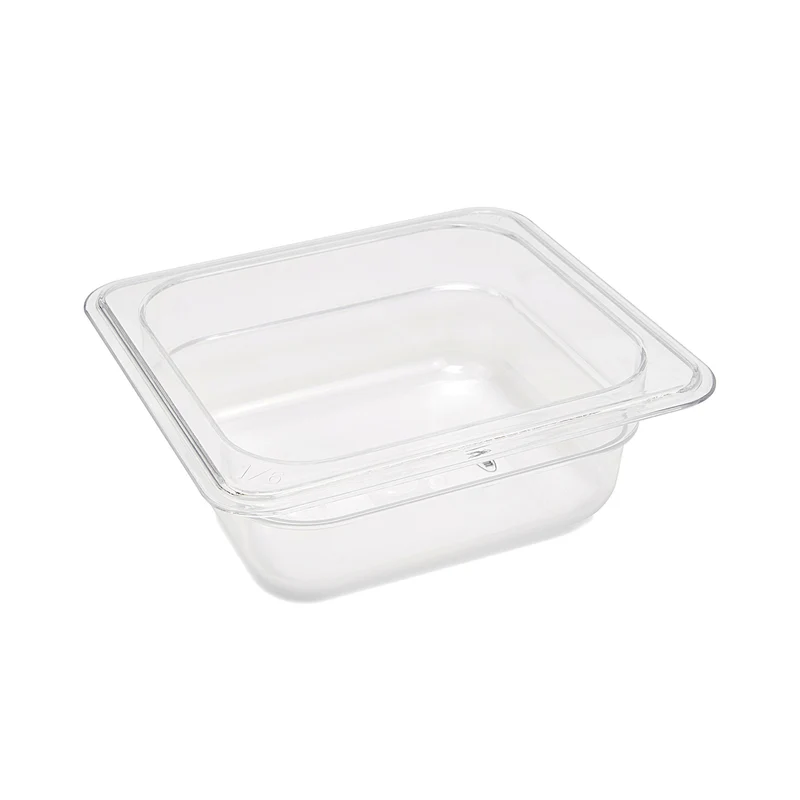 Bac gastronorm - 1/6 GN - profondeur 6,5 cm - polycarbonate