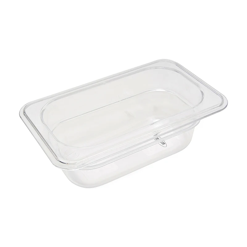 Bac gastronorm - 1/9 GN - profondeur 6,5 cm - polycarbonate