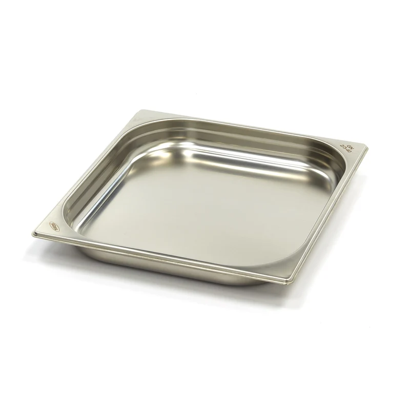 Bac gastronorm - 2/3 GN - profondeur 4 cm - acier inoxydable