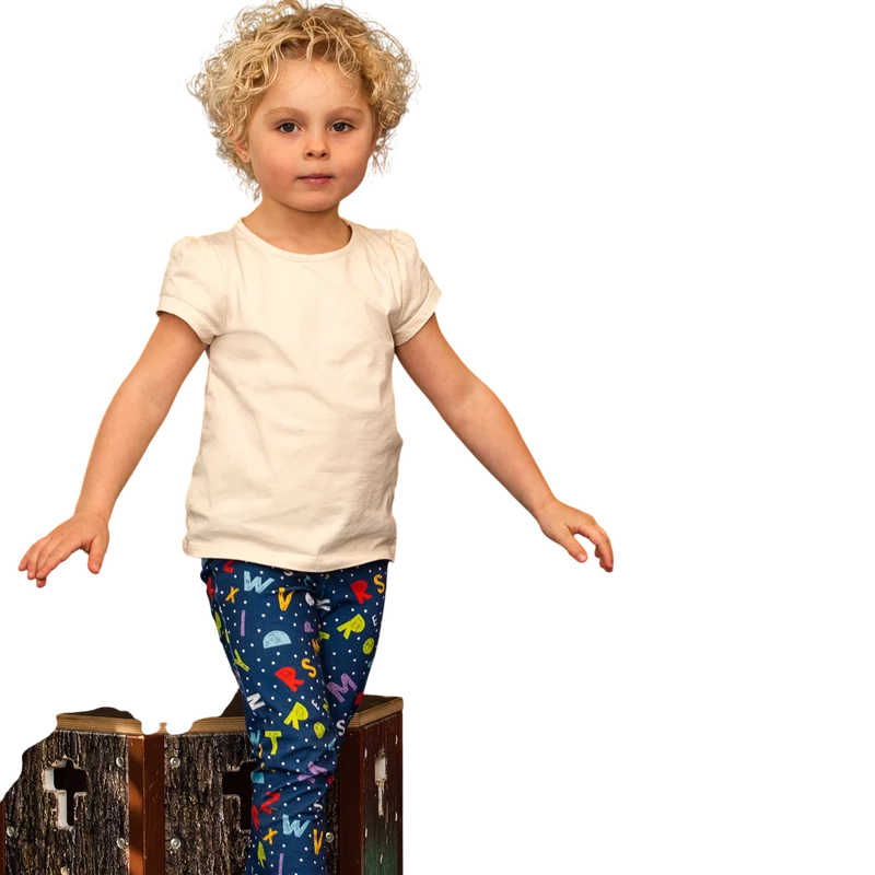 Leggings Smart, strong, fun blau