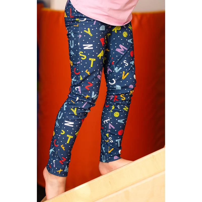 Leggings Smart, strong, fun blau