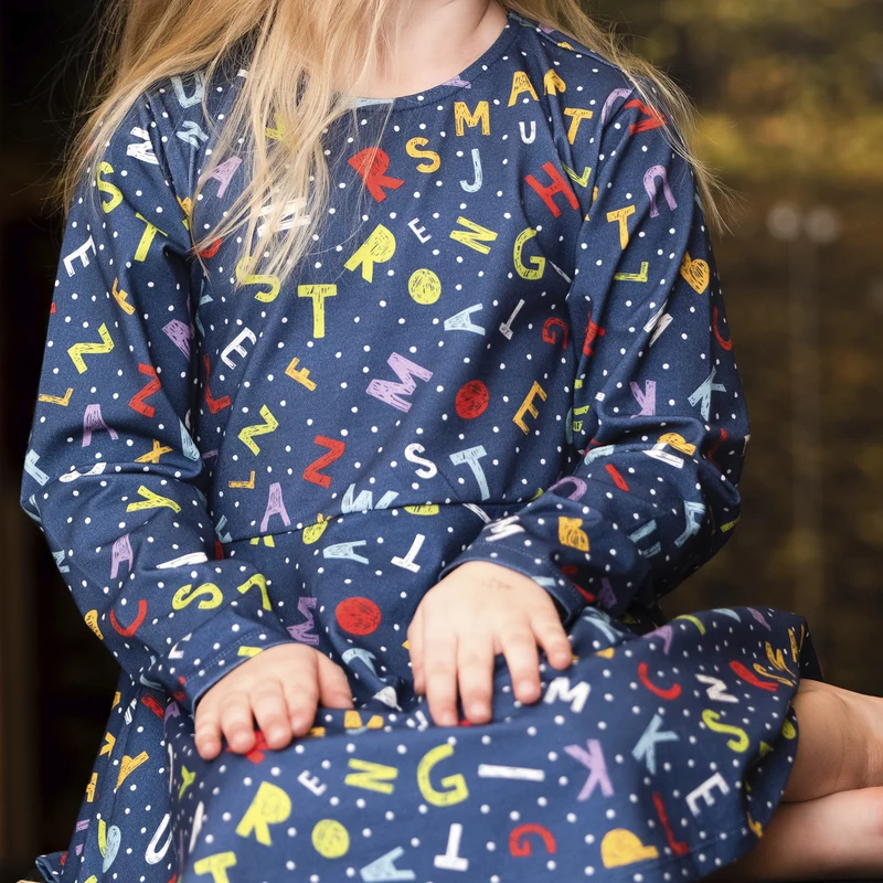 Kleid Smart, strong, fun blau