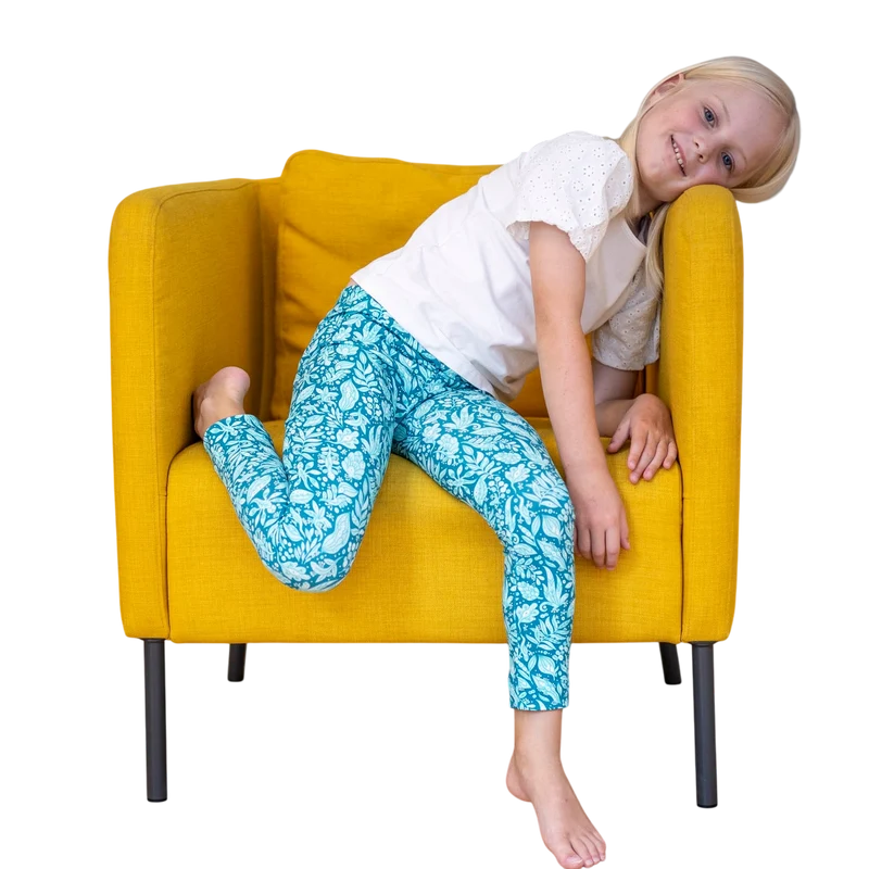 Eidechsen Leggings türkis