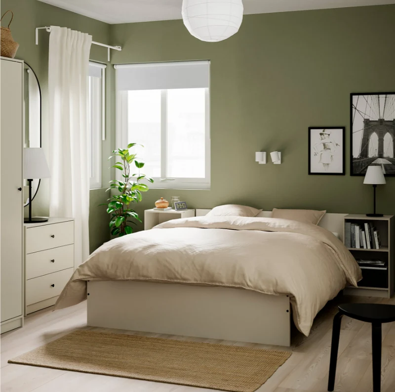 GURSKEN bedside table, 39x30 cm